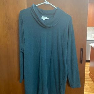 Pure J.Jill Teal Tunic Sweater